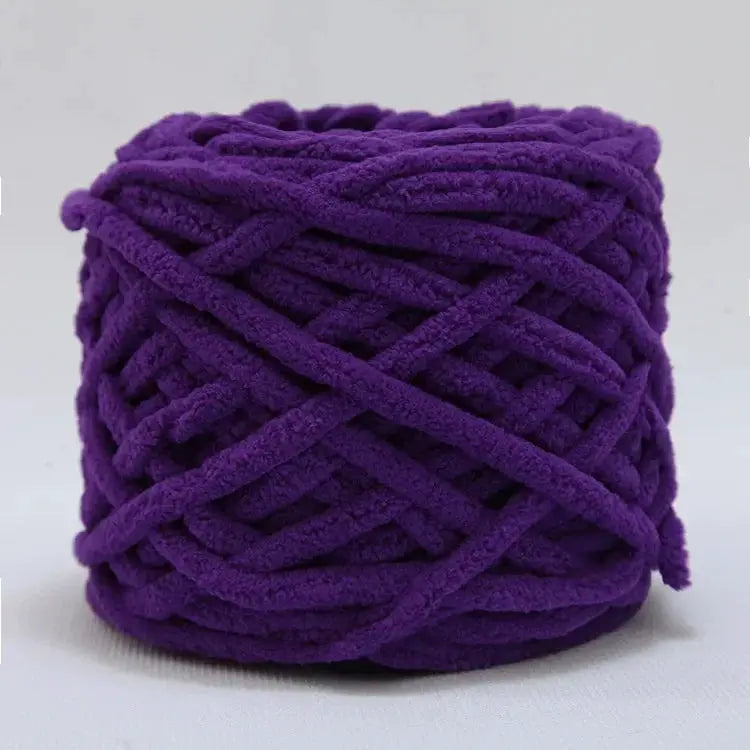 100g Chenille Knitting Yarn Ice Strip Line Cotton For Hand Knitting Scarf Thick Wool Wholesale