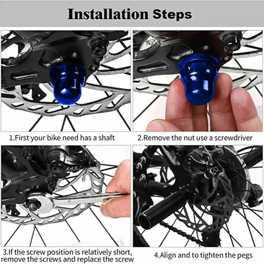 Bike Pegs Aluminum Alloy Anti Skid For BMX And Mountain Road Track Bikes 3 8 Inch Axles Front And Rear