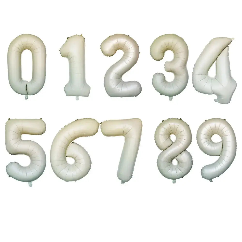 32 Inch Purple Number Balloons Foil For Birthday Party Decoration 1 2 3 Years Old