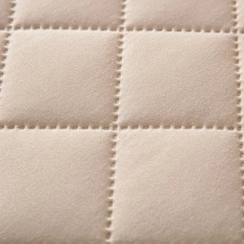 Pillowcase Simples Market Northern Europe double-deck quilted cotton in beige