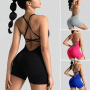 FlexAura Womens Yoga Sets Gym Jumpsuits Seamless Nylon Elastane Activewear for Ultimate Comfort and Flexibility