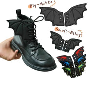One Pair Bling Bat Wing Shoe Charms For Sneaker Laces Punk Style Halloween Gift Accessory Decor