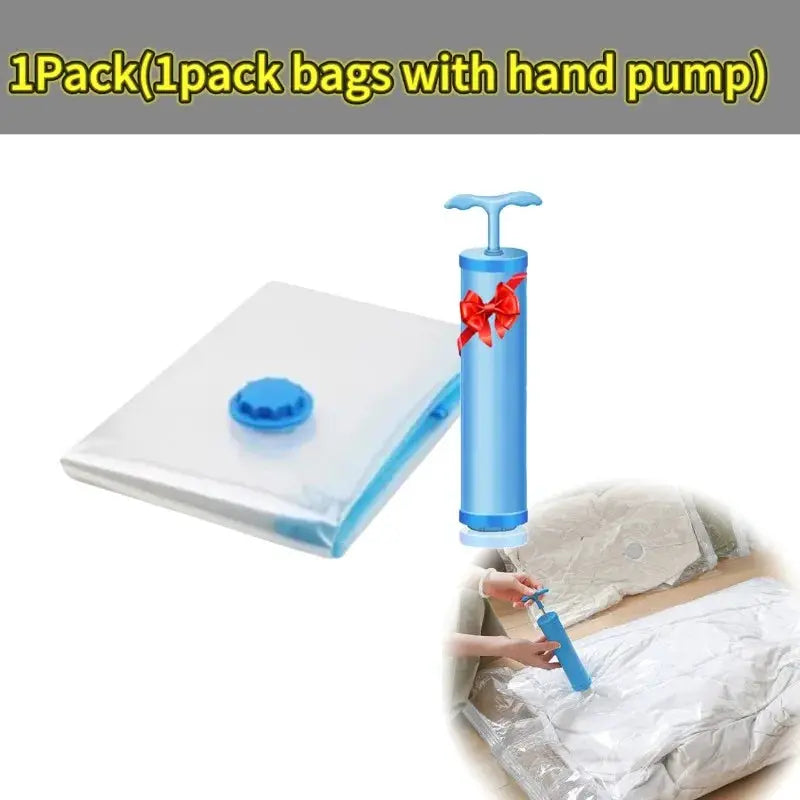 Thickened Vacuum Bags for Quilts and Clothes Storage Transparent