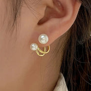 Pearl Stud Earrings For Women In Silver Minimalist Jewelry For Brides With A High End Look