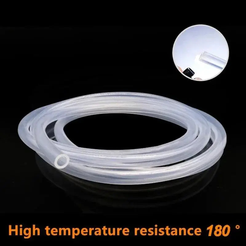 Food Grade Clear Silicone Hose Transparent Tube 0.2m Length 12mm Outer Diameter Flexible Non Toxic