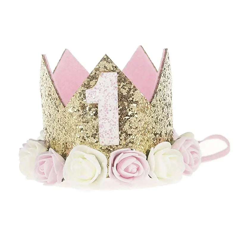 First Birthday Crown Hat For Kids Pink Party Decor Cute Birthday Party Hat For Boys And Girls