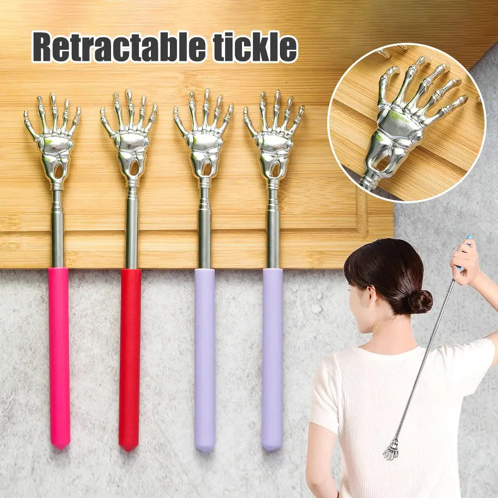 Stainless Steel Telescopic Back Scratcher Massager Extendable Itch Relief For Relaxation And Health