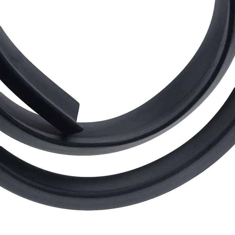 Universal 5D carbon fiber car spoiler wing kit, black aerodynamic rear lip trim for many vehicle models