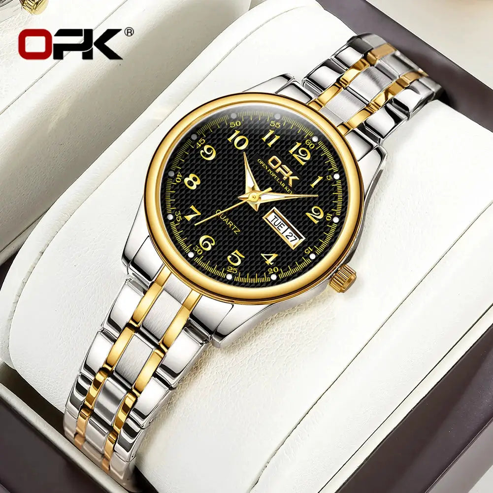 OPK 8110 Ladies Waterproof Quartz Watch With Stainless Steel Strap Luxury Timepiece