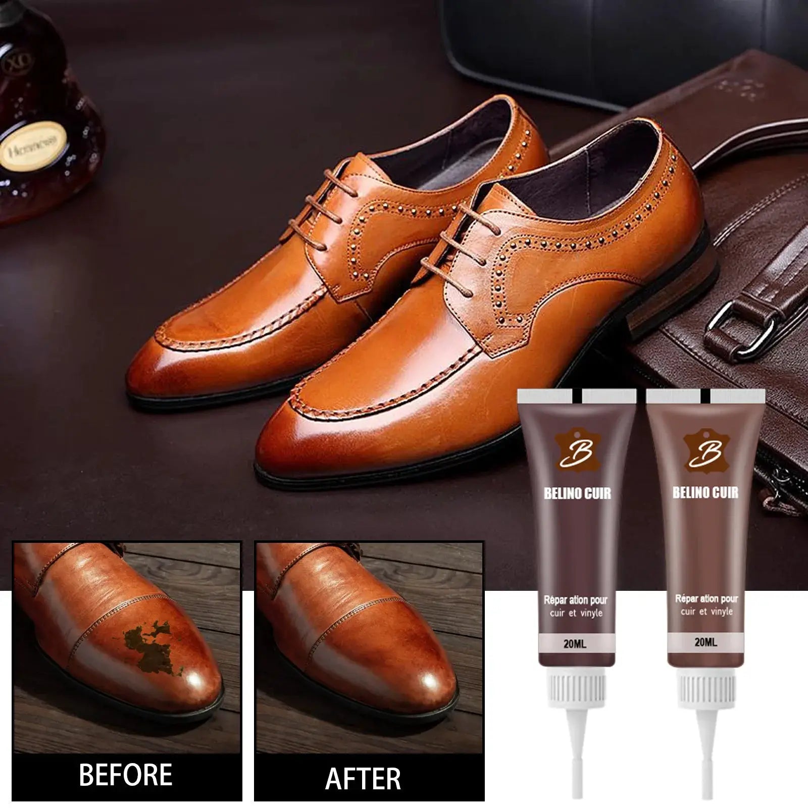 20ml Leather Repair Gel for Car Seats and Leather Surfaces Refurbishing Cream Paste for Car Maintenance