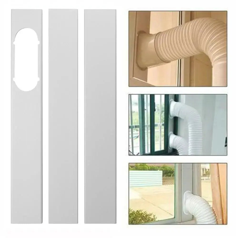 Newest Portable Window Kit Slide Plate Adjustable Adaptor Wind Shield Exhaust Hose Tube Connector For Air Conditioners