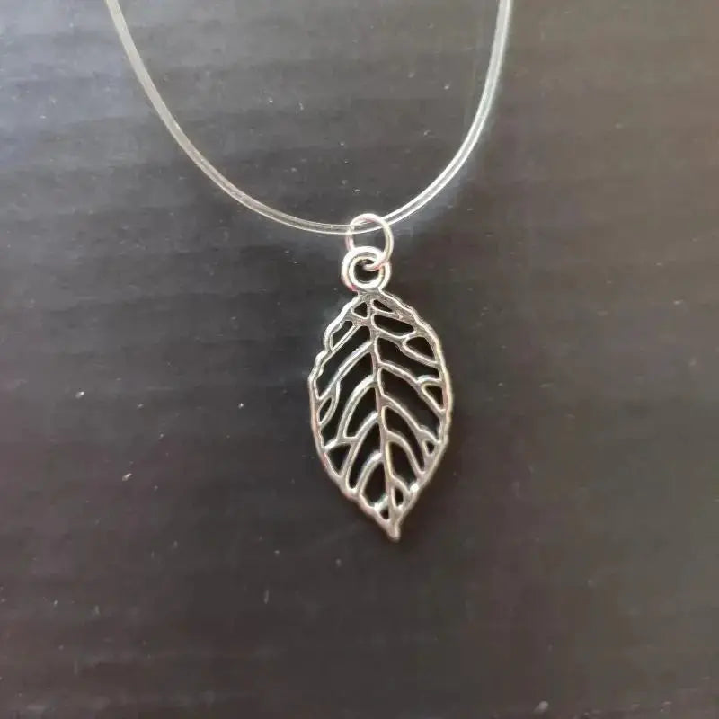 5 Colors Dazzling Zircon Pendant Necklace With Invisible Transparent Fishing Line Chain For Women Minimalist Jewelry