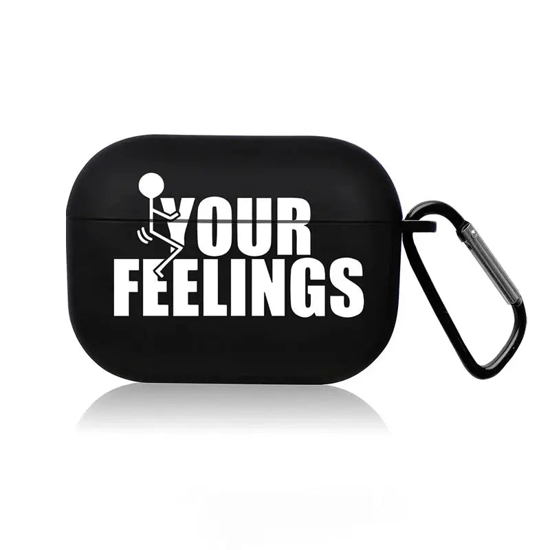 AirPods Pro Case Cute Black TPU Cartoon Design Protective Cover For AirPods Pro 1 2 3 4