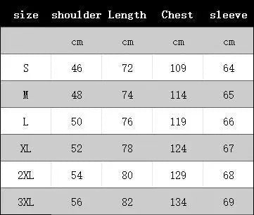 Men's corduroy shirt size chart by Simples Market showing shoulder, length, chest, and sleeve measurements.