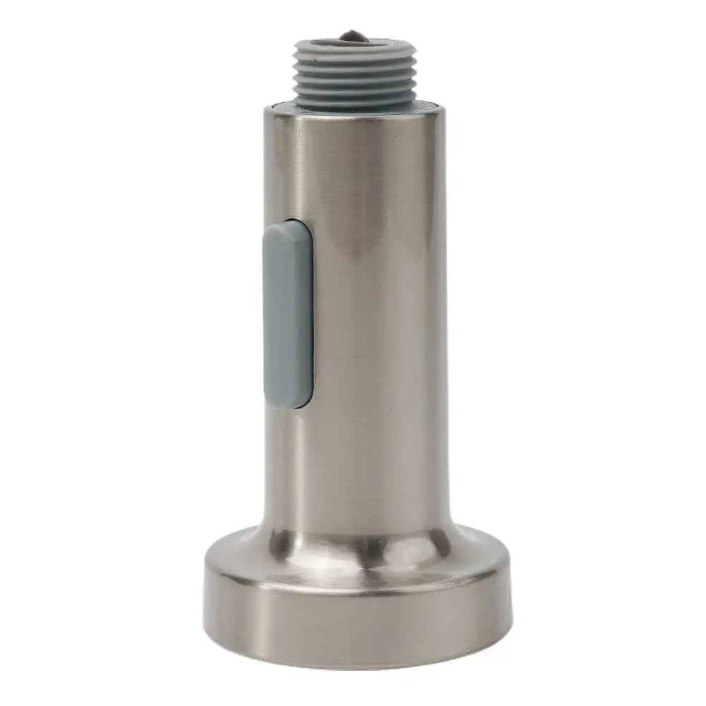 ABS kitchen faucet head replacement with brushed stainless steel finish; pull-down sprayer nozzle.