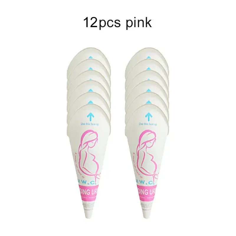 Disposable paper urination devices for women, pink, 12 pcs, Simples Market