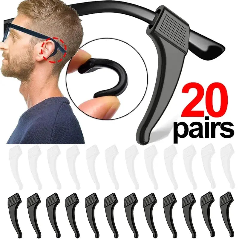 Silicone Ear Hooks For Glasses And Sunglasses Anti Slip Eyewear Holder Sleeve Bracket Fastener