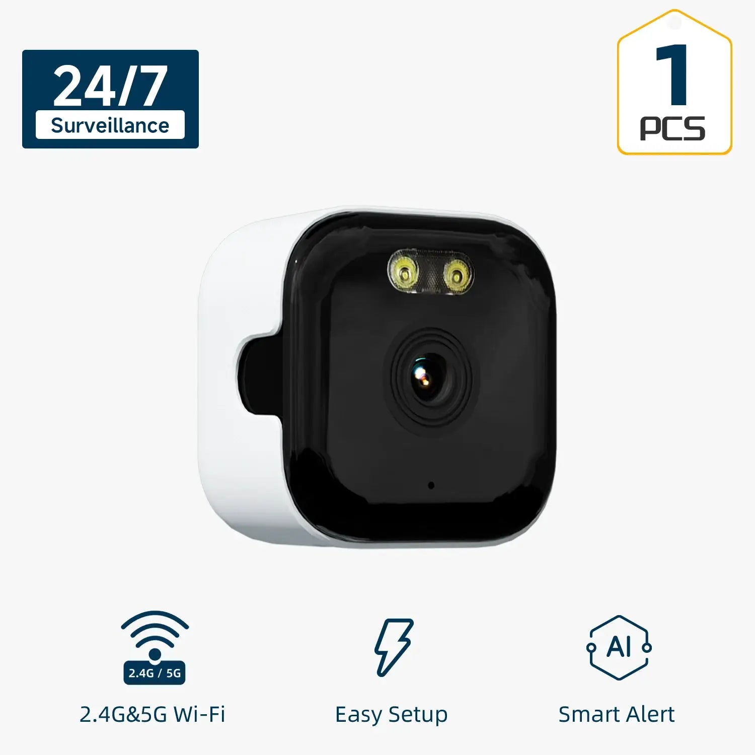 HeiYouCam Window Camera Replaces Outdoor Cameras 3MP HD Full Color Night Vision Through Window 2 4GHz WiFi