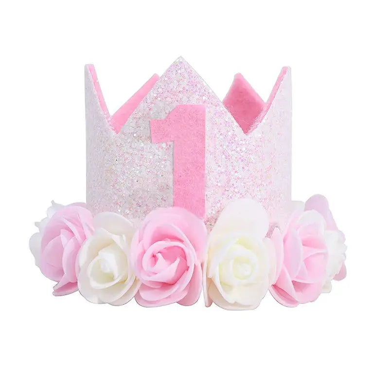 First Birthday Crown Hat For Kids Pink Party Decor Cute Birthday Party Hat For Boys And Girls