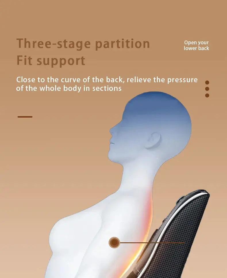 Electric cervical neck massager pillow by Simples Market with heating, vibration and shiatsu back support