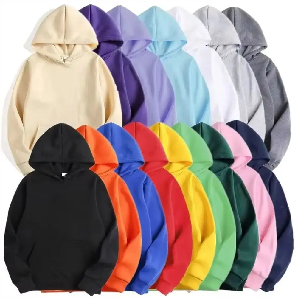 NovaWear Unisex Solid Color Hoodie Sweatshirt All Season Comfort Regular Fit Polyester Knit