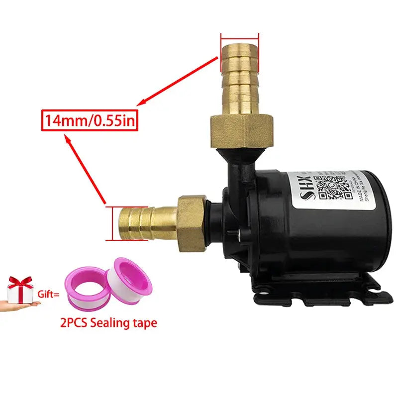 Quiet DC Brushless Submersible Pump 12V 24V 800 Liters Per Hour Lift Six Meters Shower Booster Pump