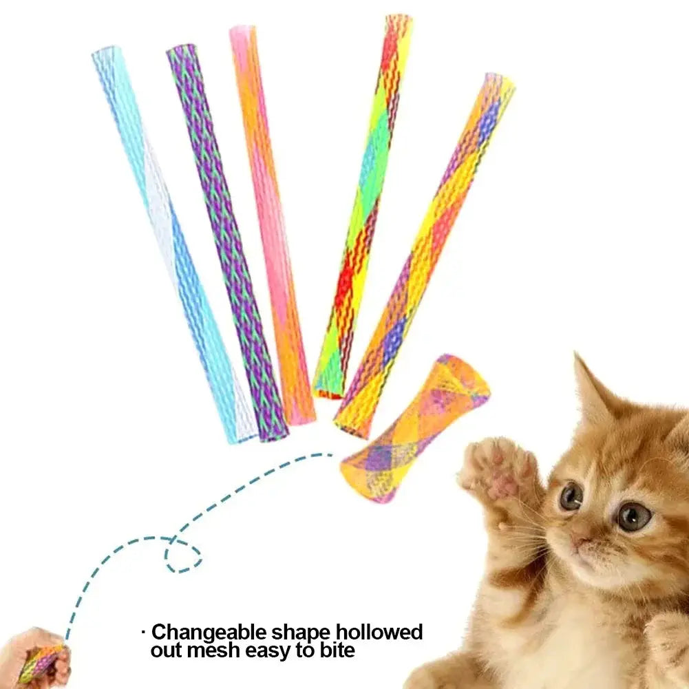 Colorful Cat Spring Toys For Paw Grinding And Biting Indoor Fun