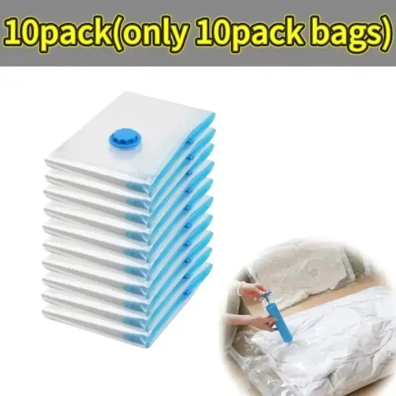 Thickened Vacuum Bags for Quilts and Clothes Storage Transparent