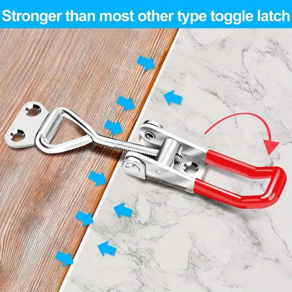 2 Or 5 Piece Adjustable Toggle Clamp Latch Heavy Duty Stainless Steel Holding Clamp For Smoker Lids Tools Boxes