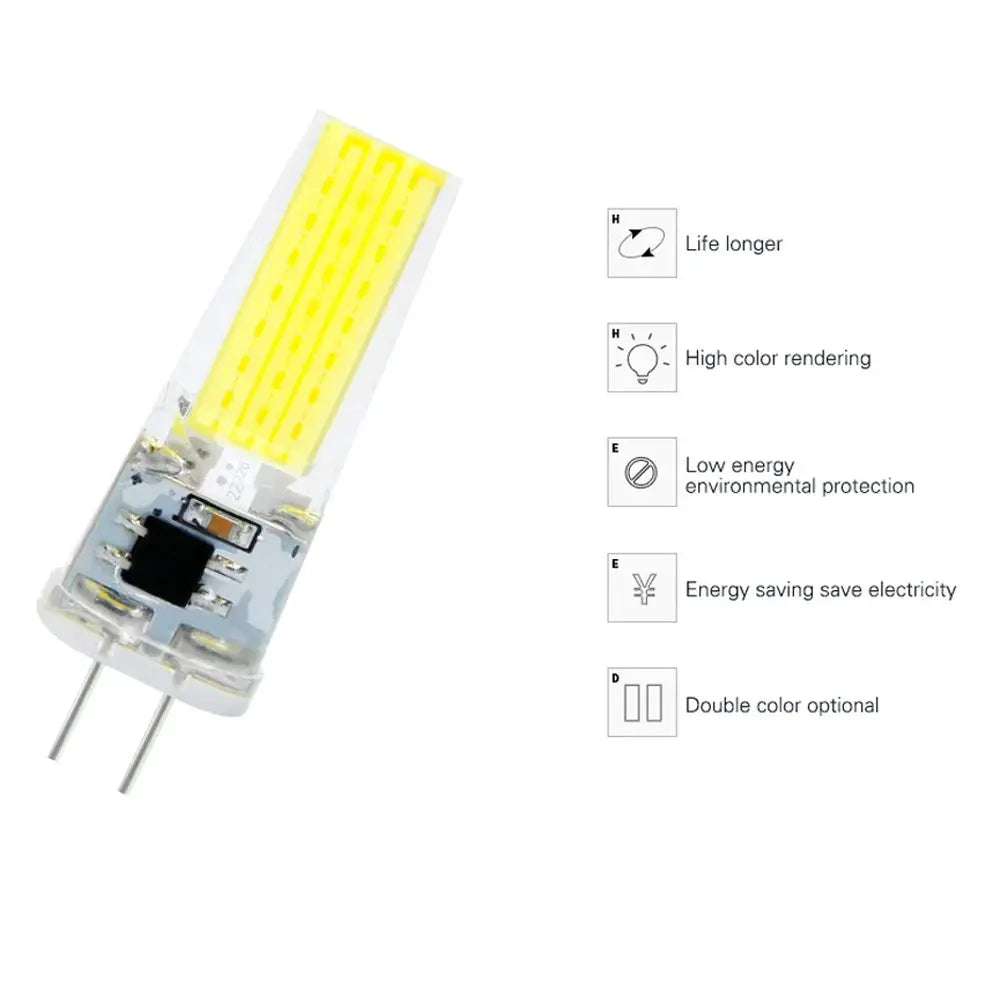 G4 LED COB Lamp Dimmable 6W 9W Bulb E14 AC DC 12V 220V G9 Spotlight For Chandelier Lighting Replace Halogen