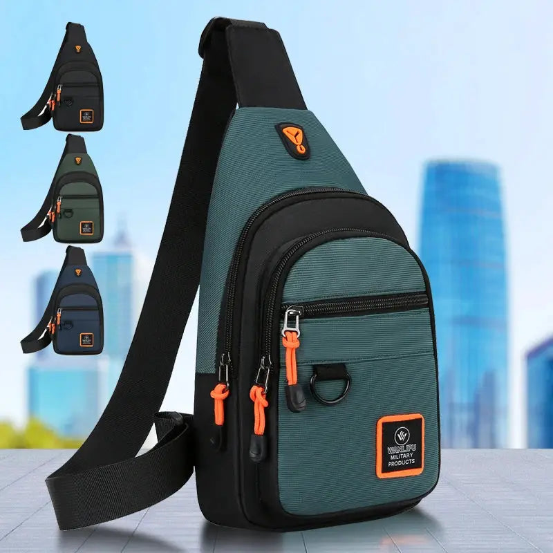 TrailMate Men's Outdoor Shoulder Bag Waterproof Crossbody for Hiking and Travel Gear