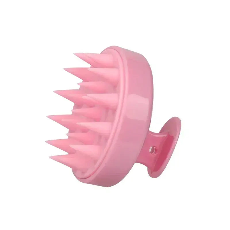 Silicone Shampoo Brush Head Scalp Massage Comb Hair Dye Tint Oil Applicator Bottle With Brush