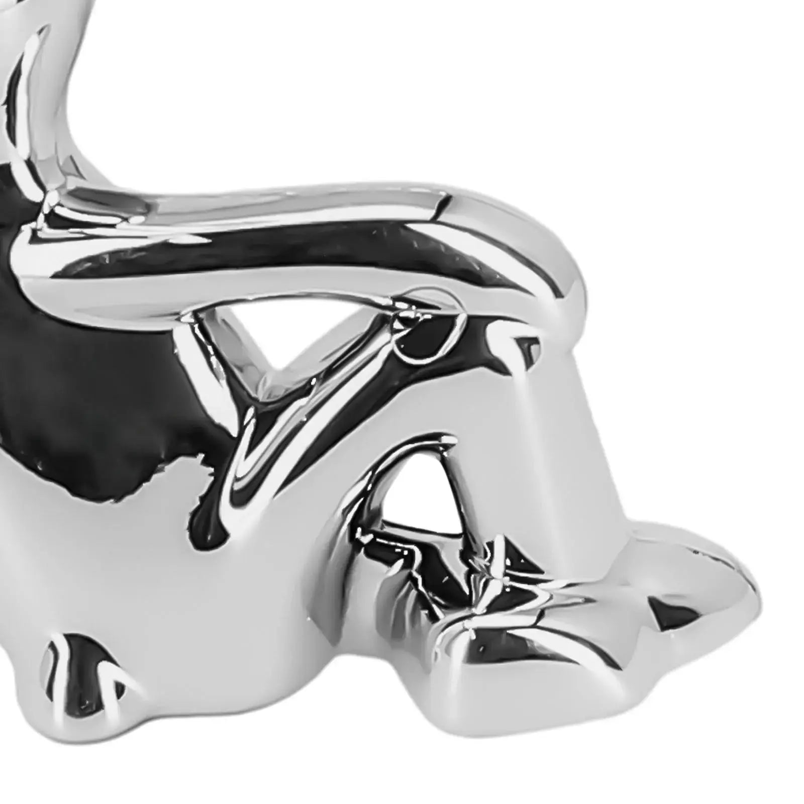 Cartoon Rabbit car interior center console decoration in chrome finish by Simples Market