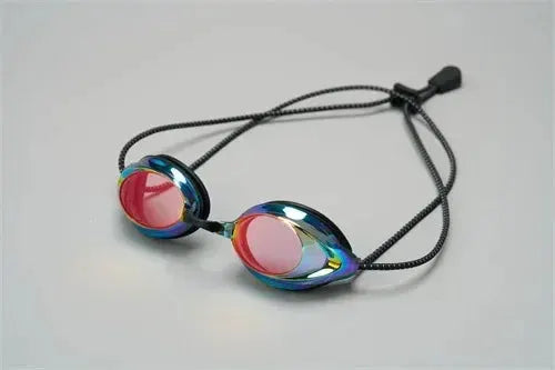 Electroplated Bright Color Rope Head Swimming Goggles for Adults Waterproof and Anti Fog Outdoor Glasses
