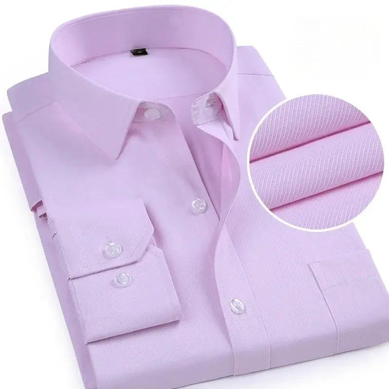 Men's formal lavender dress shirt, long sleeve with pocket, Simples Market