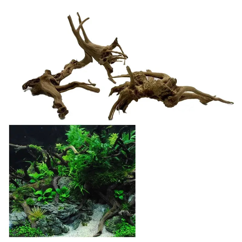 Natural Tree Trunk Driftwood Aquarium Decoration Wood Ornament For Fish Tanks And Aquatic Plants