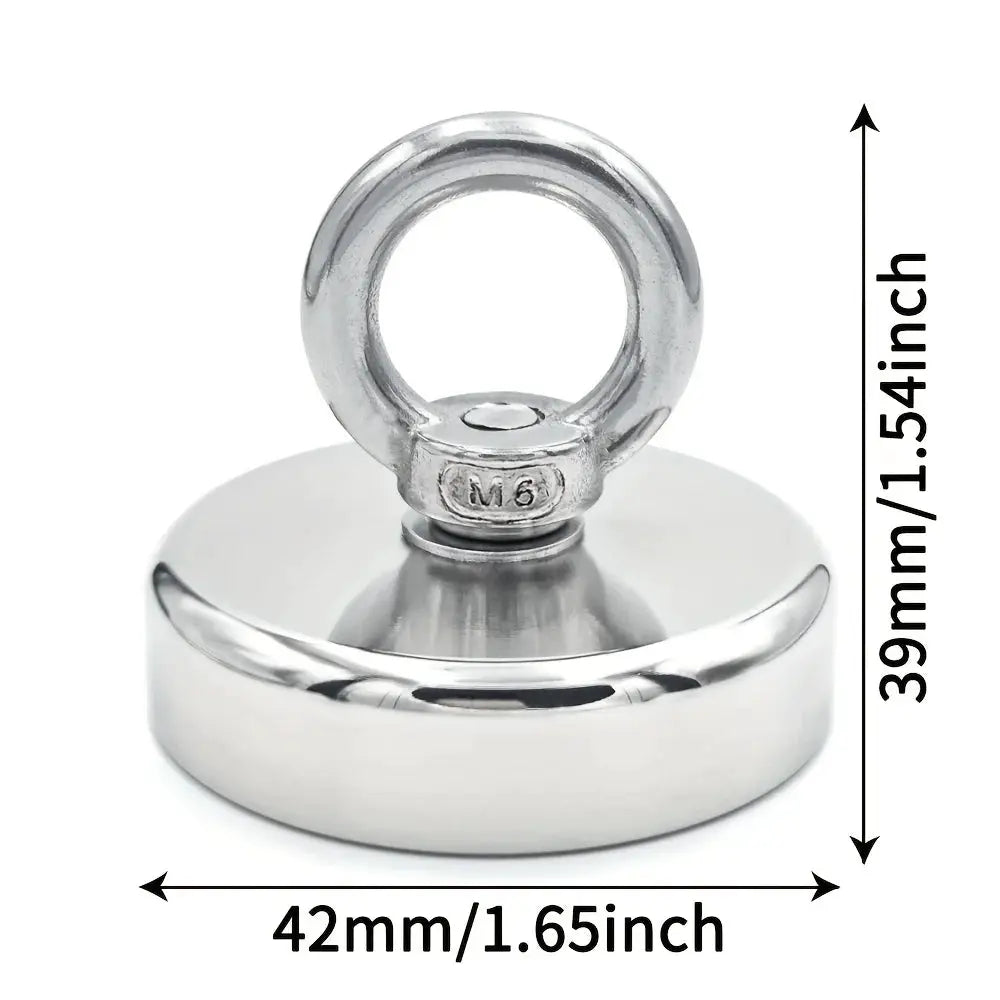 Neodymium Fishing Magnet N52 With Countersunk Eyebolt Salvage