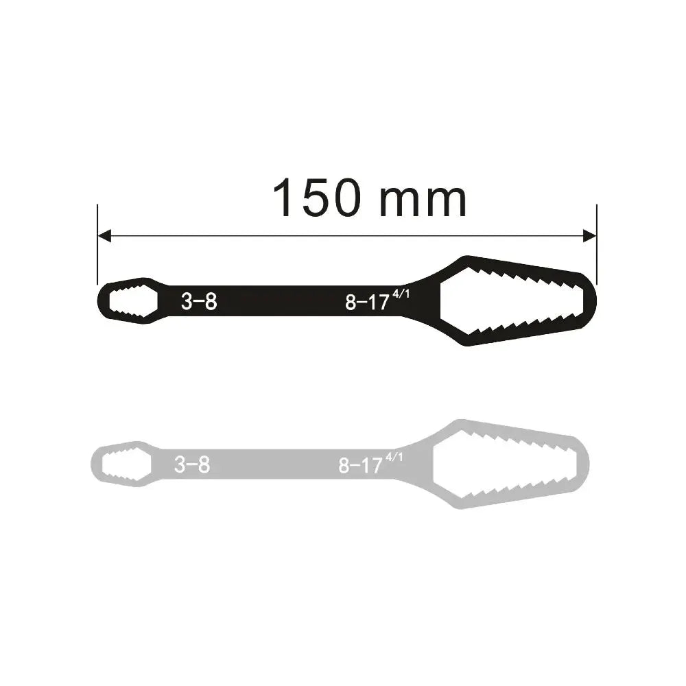 Universal Adjustable Torx Wrench 3 To 17mm Double Headed Self Tightening Spanner For Nuts And Bolts Factory Tools