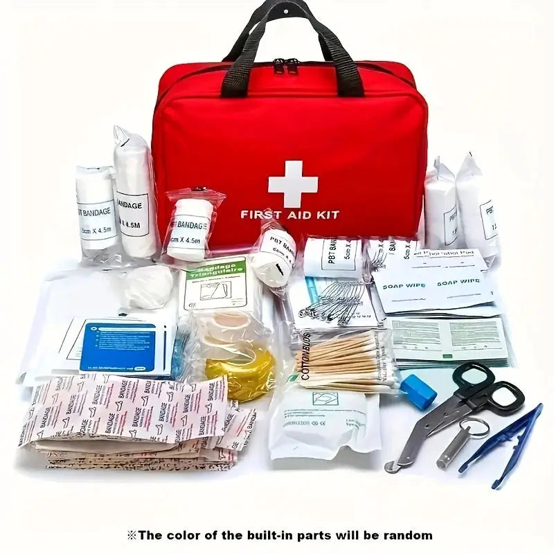 188 Piece Comprehensive First Aid Kit for Car Home Travel Camping Office and Sports with Emergency Essentials