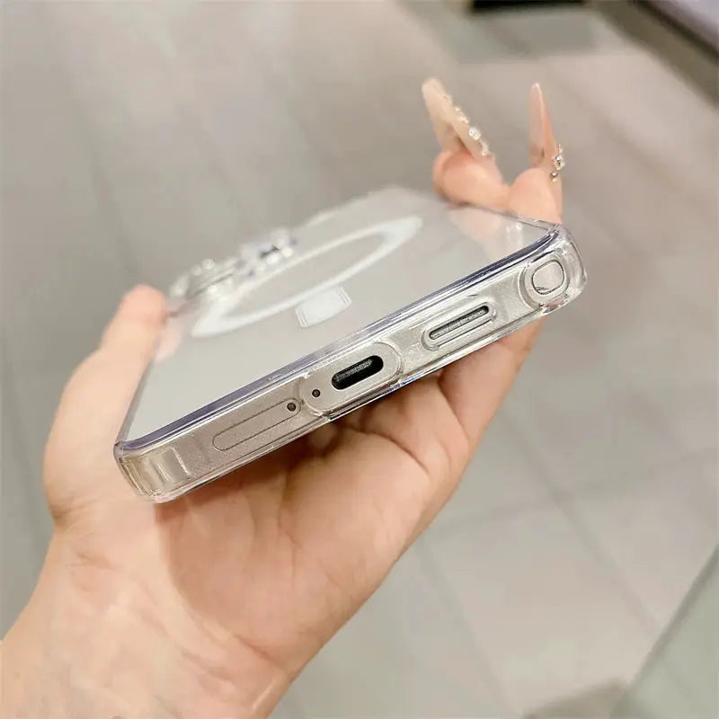 Transparent MagSafe clear case for Samsung Galaxy phones by Simples Market