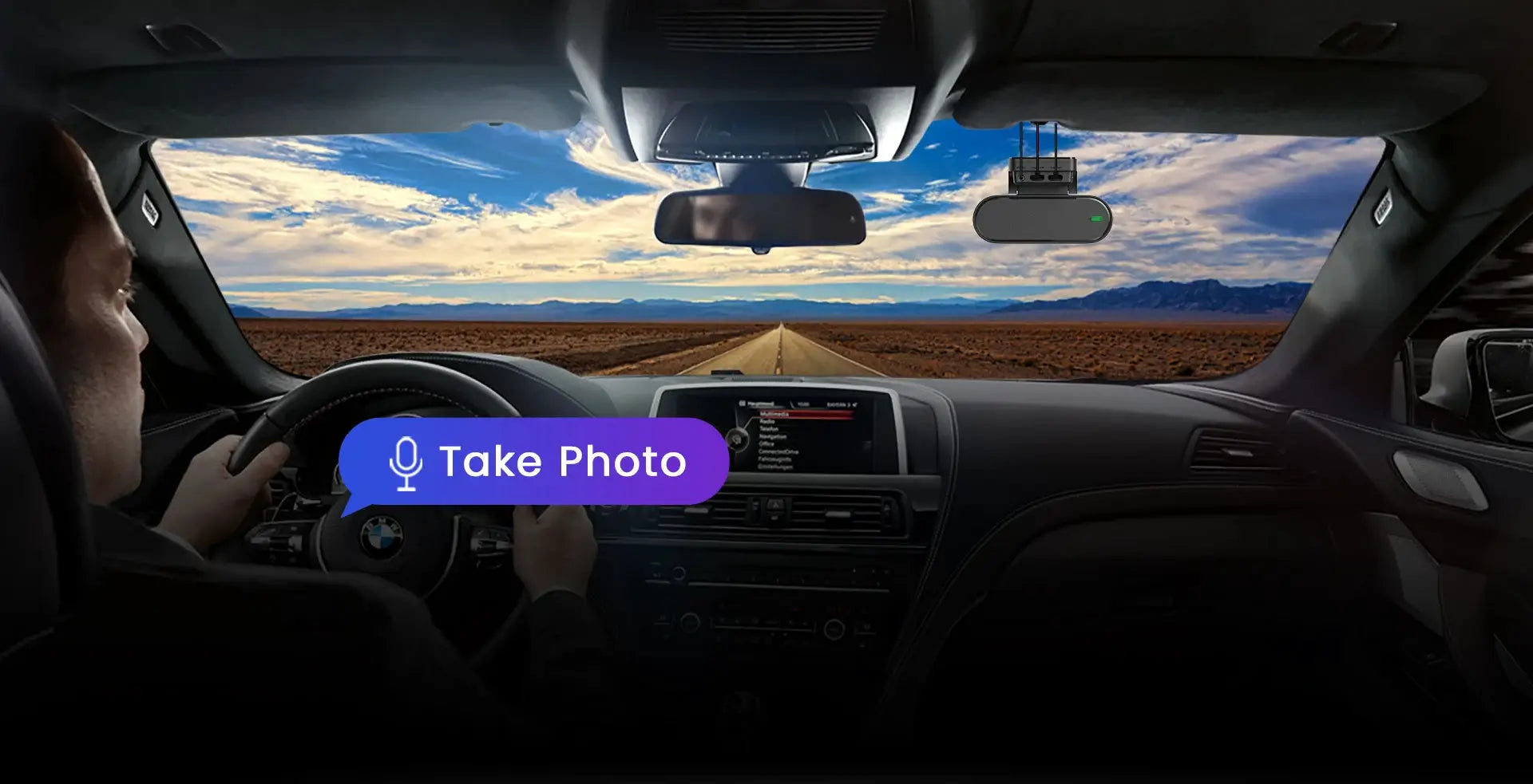 Simples Market black DDPAI N5 dual 4K HDR dash cam with GPS, Wi‑Fi 6, ADAS, AI NightVIS, front and rear cameras