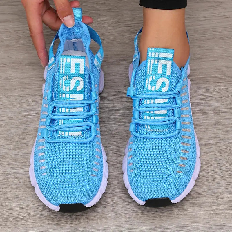 SwiftStep Womens Lightweight Mesh Sports Shoes Breathable Air Mesh Upper For Running And Walking Comfort