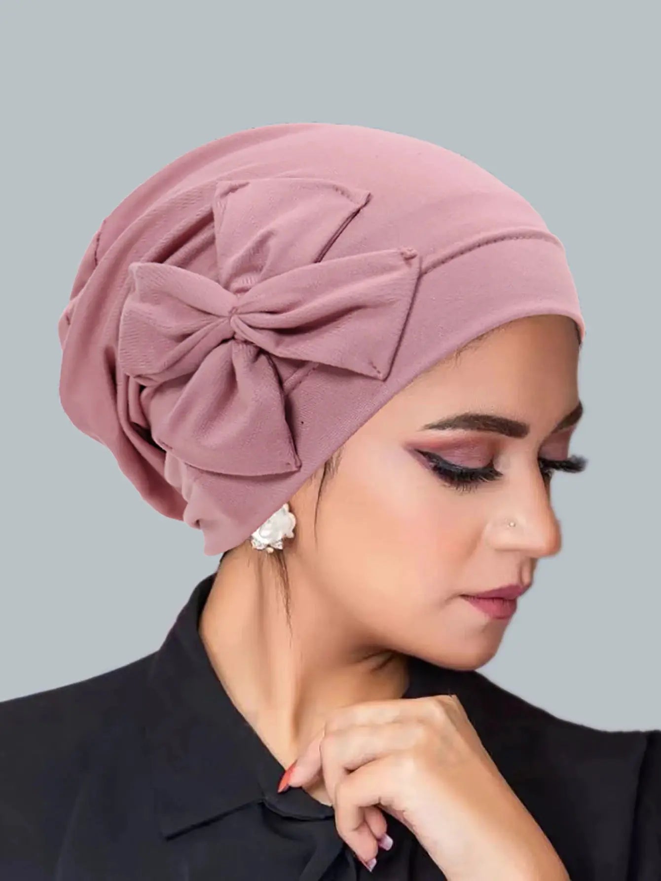 ZenithCare Inner Hijab Bowknot Turban For Women Lightweight Chemo Headwrap And Hair Loss Comfort