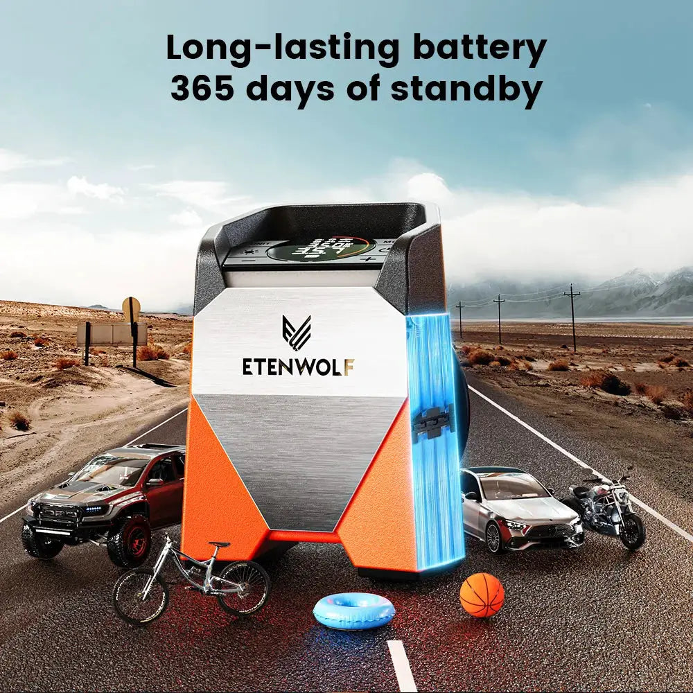 ETENWOLF ZEPHYR S3C Portable Tire Inflator 7800mAh 160 PSI Battery
