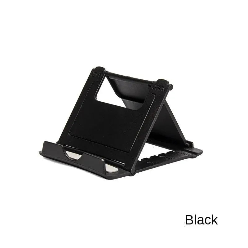 Desktop tablet folding stand Simples Market, black plastic, adjustable.