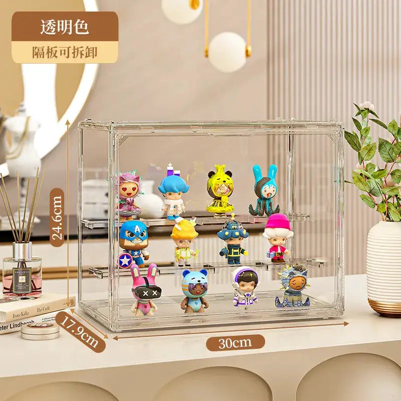 Three Layer Acrylic Blind Box Storage Box For Collectible Figures And Action Figures, Desktop Display Case