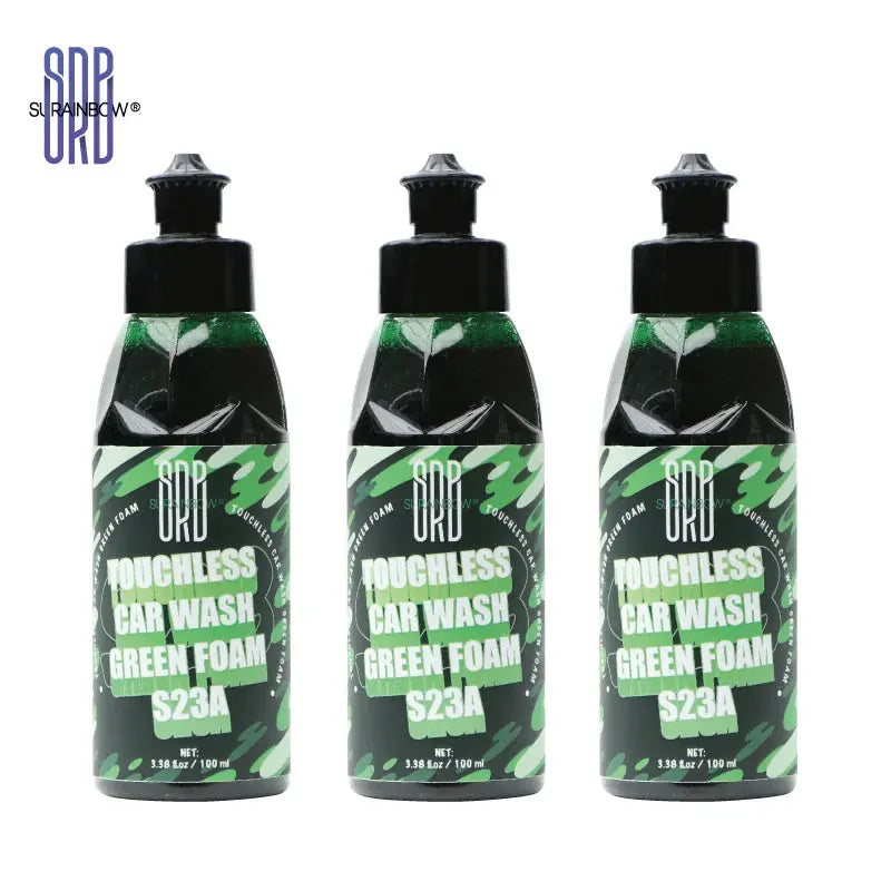Simples Market Green Foaming Car Wash Soap, 3-pack bottles with black caps and green labels