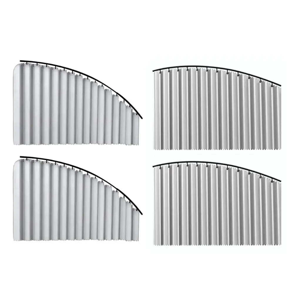 Simples Market car side window sun shade set, 2/4 pcs, grey foldable telescopic heat shield for sedan/SUV, UV-blocking privacy