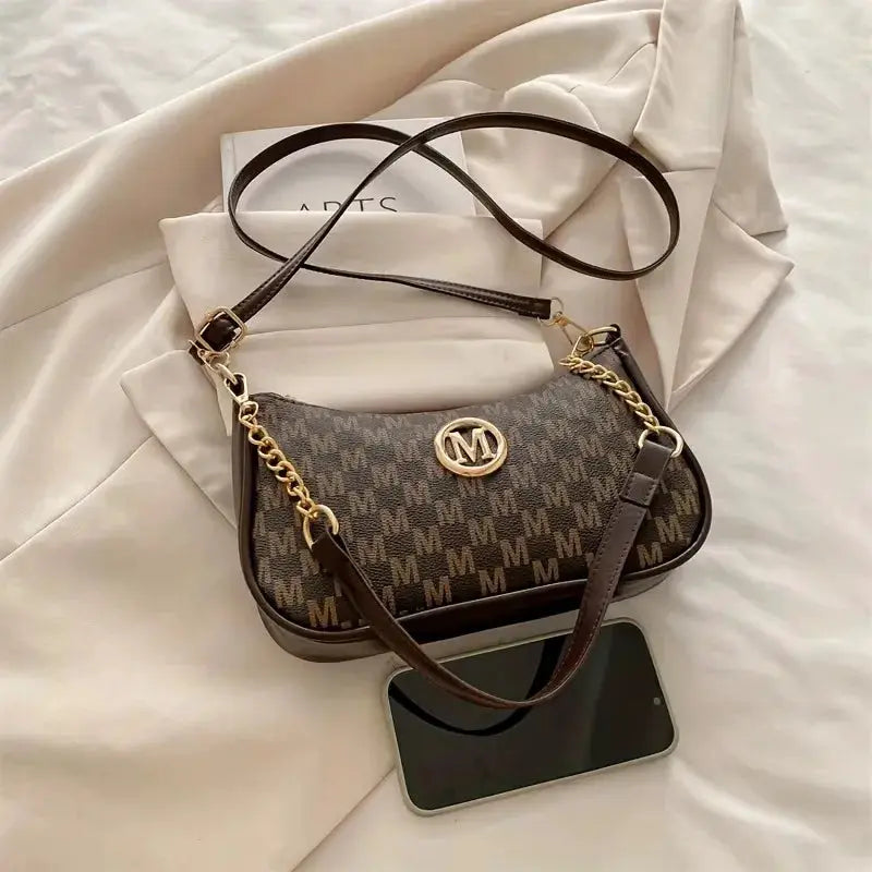 Vintage Vogue Crossbody Handbag For Women With Adjustable Strap For All Day Comfort In Durable PU Finish