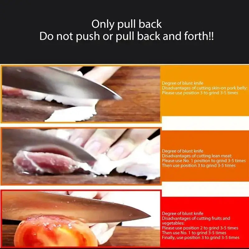 Kitchen 4 Segment Knife Sharpener Multifunctional Portable Non Slip Base For Household Kitchen Gadgets Accessories